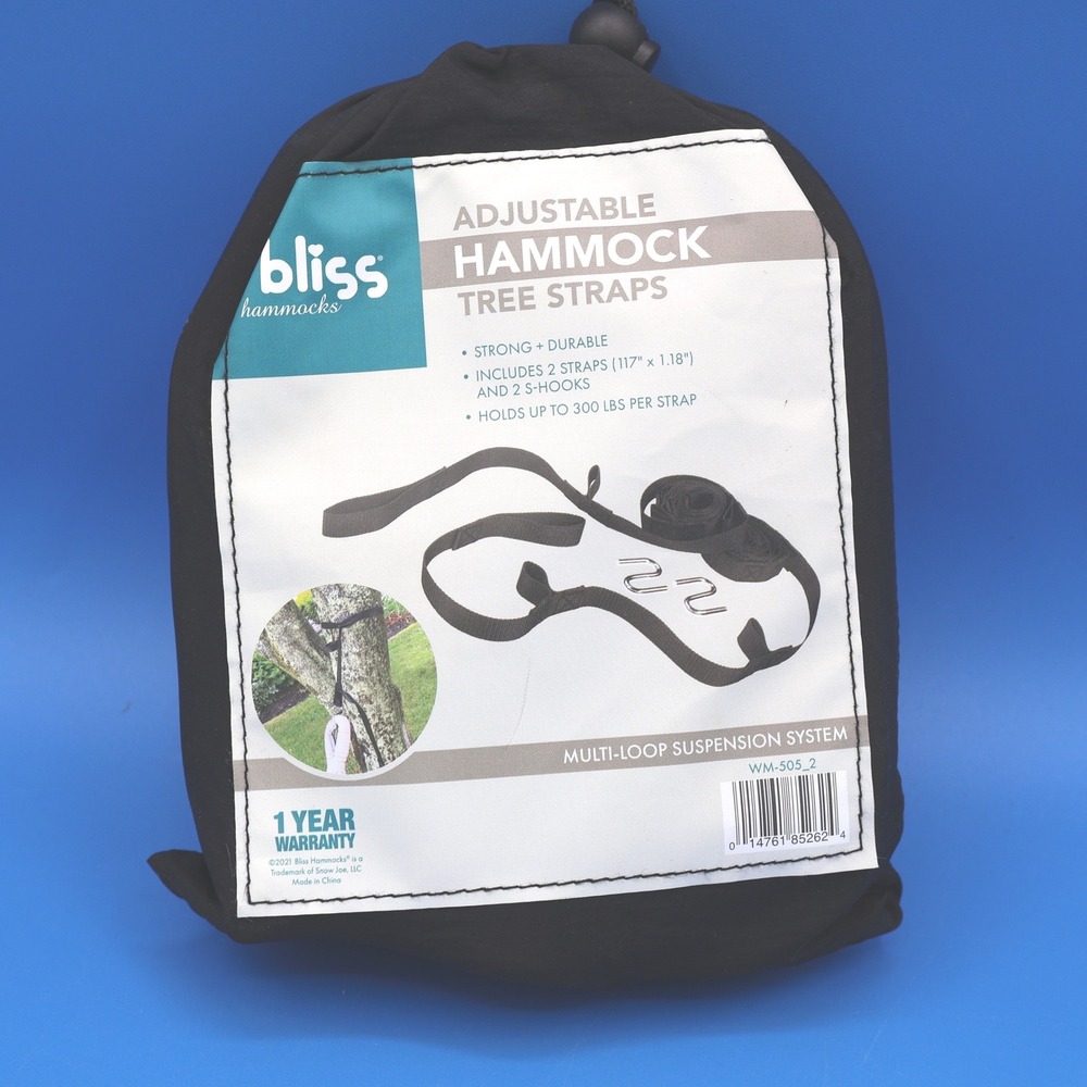Bliss Hammocks Adjustable Hammock Tree Straps Multi Loop Suspension System